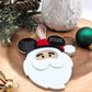 Personalized Santa Hat with Ears Ornament - Custom Layered Acrylic Christmas Keepsake