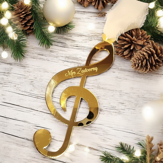 Custom Musical Note Ornament