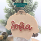 Custom Acrylic Sweater Ornament - Personalized Name Christmas Ornament  - Holiday Keepsake Gift Tag