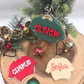 Custom Acrylic Sweater Ornament - Personalized Name Christmas Ornament  - Holiday Keepsake Gift Tag