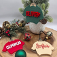 Custom Acrylic Sweater Ornament - Personalized Name Christmas Ornament  - Holiday Keepsake Gift Tag