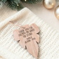 Personalized Coquette Pencil Ornament Keepsake -  Custom Teacher Gift