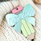 Personalized Coquette Pencil Ornament Keepsake -  Custom Teacher Gift