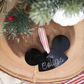 Custom Mouseketeer-Inspired Acrylic Hat Ornament - Personalized Family Name Keepsake
