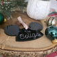 Custom Mouseketeer-Inspired Acrylic Hat Ornament - Personalized Family Name Keepsake