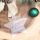 Personalized Memorial Ornament - “Brightest Star in the Sky” Custom Angel Wings Keepsake