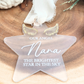 Personalized Memorial Ornament - “Brightest Star in the Sky” Custom Angel Wings Keepsake