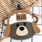 Custom Acrylic NFC Bear Bag Safety Keyring  - Emergency Contact Backpack Tag