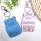 Personalized NFC Emergency Contact Backpack Tag - Custom Safety Keychain for Kids - Tap with Phone - Medical ID + Emergency Info