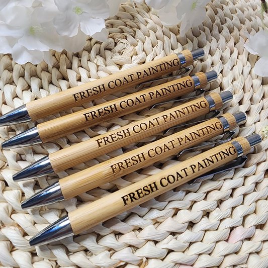 Custom Engraved Bamboo Pens