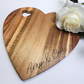 Custom Engraved Heart Cutting Board