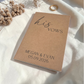 Personalized Wedding Vow Books Set of 2 - His and Hers Custom Kraft Vow Notebooks
