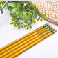 Custom Engraved Pencils - Personalized 2B Pencils for School | Name Pencils in Yellow or Pastel | Pack of 5 or 10 | Latex-Free Eraser