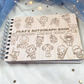 Custom Engraved Space Adventure Wood Autograph Book- Personalized Travel Keepsake Journal
