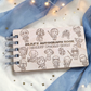 Custom Engraved Space Adventure Wood Autograph Book- Personalized Travel Keepsake Journal