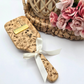 Enchanted Wildflower Paddle Brush - Personalized Mirror Nameplate in Gold, Rose Gold, or Silver - Magical Keepsake Gift for Her