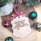 Custom Teacher Christmas Ornament - Personalized Candy Cane Wood Teacher Gift
