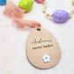 Custom Engraved Wood Easter Basket Tag