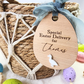 Custom Engraved Wood Easter Basket Tag