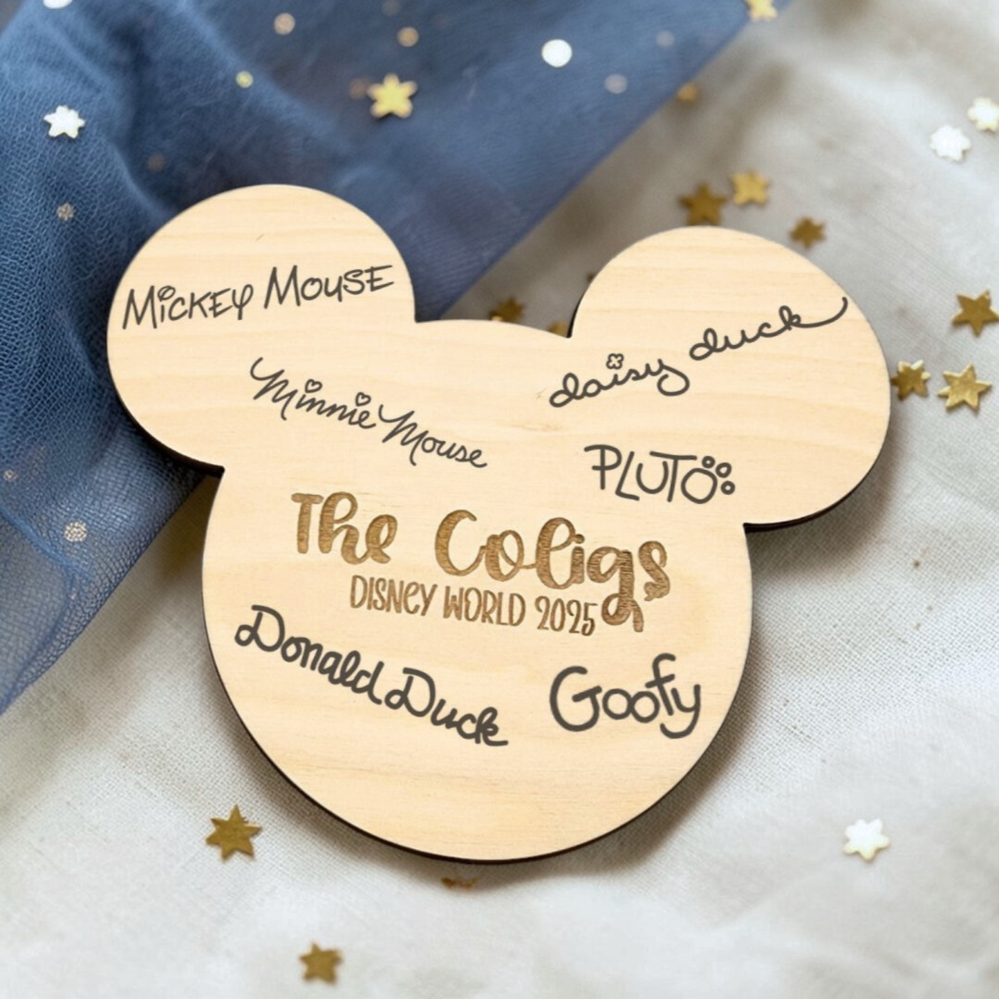 Personalized Wood Autograph Sign - Magical Signature Keepsake Ornament