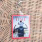 Personalized Dad Photo Keychain - Custom Father’s Day Acrylic Keyring - Magazine Cover Photo Gift