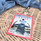 Personalized Dad Photo Keychain - Custom Father’s Day Acrylic Keyring - Magazine Cover Photo Gift