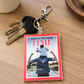 Personalized Dad Photo Keychain - Custom Father’s Day Acrylic Keyring - Magazine Cover Photo Gift