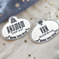 Personalized Haunted Mansion Name Tag: Custom Acrylic Ghost Host Cast Member Badge