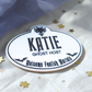 Personalized Haunted Mansion Name Tag: Custom Acrylic Ghost Host Cast Member Badge