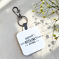 Custom Logo NFC Social Media Tag Keychain: Personalized Acrylic Business Card