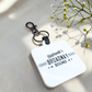 Custom Logo NFC Social Media Tag Keychain: Personalized Acrylic Business Card
