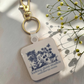 Custom Logo NFC Social Media Tag Keychain: Personalized Acrylic Business Card