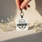Custom Logo NFC Social Media Tag Keychain: Personalized Acrylic Business Card