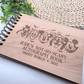 Custom Halloween Autograph Book – Wooden Keepsake for Not-So-Spooky Party - Theme Park Keepsake