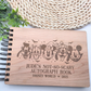 Custom Halloween Autograph Book – Wooden Keepsake for Not-So-Spooky Party - Theme Park Keepsake