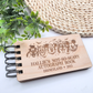 Custom Halloween Autograph Book – Wooden Keepsake for Not-So-Spooky Party - Theme Park Keepsake