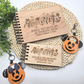 Custom Halloween Autograph Book – Wooden Keepsake for Not-So-Spooky Party - Theme Park Keepsake