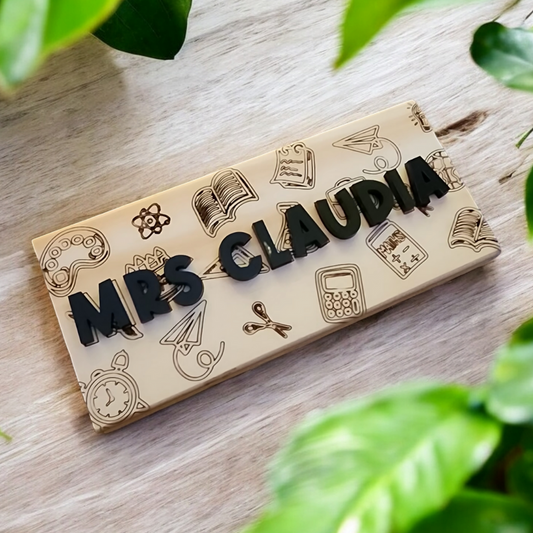 Custom Teacher's Chalkboard Eraser