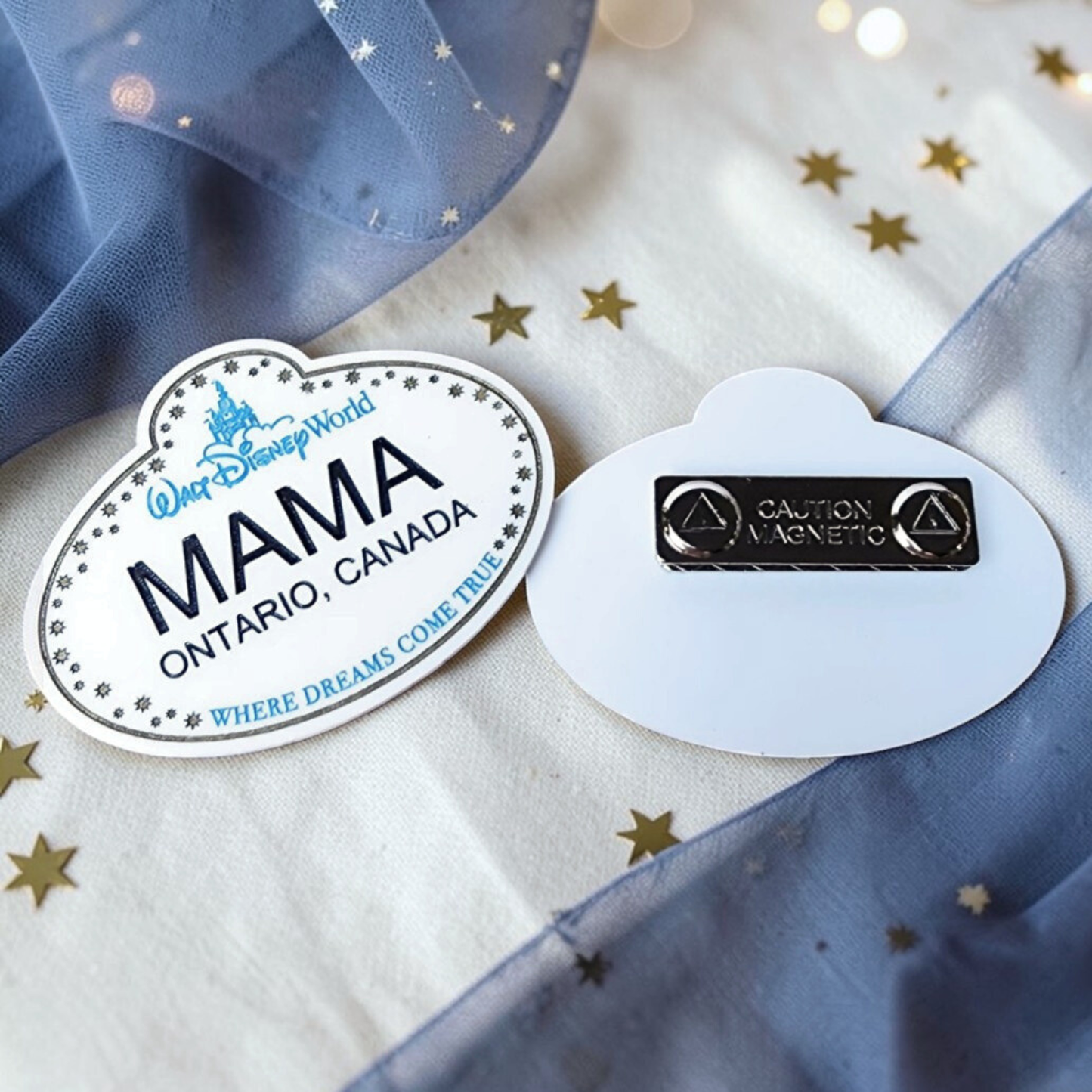 Personalized Cast Member Name Tag - Custom Magical Keepsake Acrylic Badge