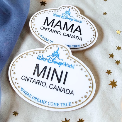 Personalized Cast Member Name Tag - Custom Magical Keepsake Acrylic Badge