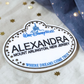 Personalized Cast Member Name Tag - Custom Magical Keepsake Acrylic Badge