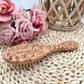 Engraved Baby Brush and Comb Set with Name - Wildflower Wooden Baby Grooming Kit - Newborn & Baby Shower Heirloom Gift