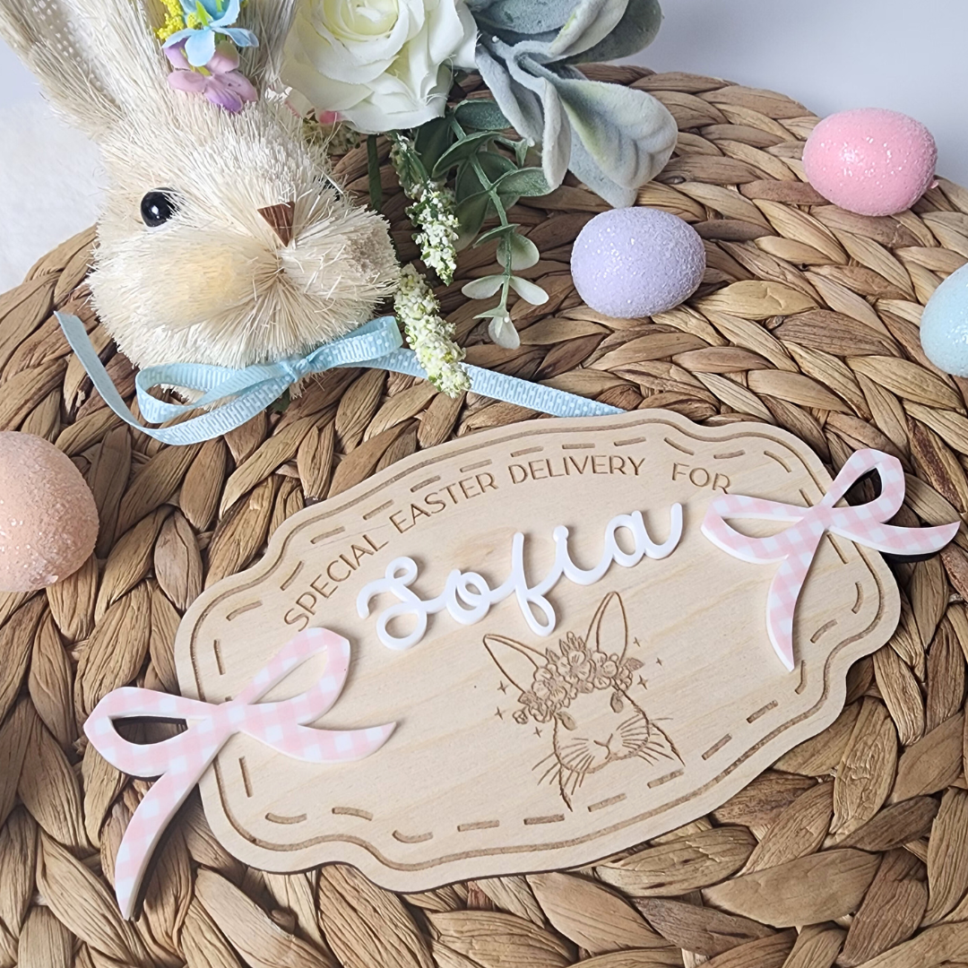 Custom Easter Crate Wood & Acrylic Signs