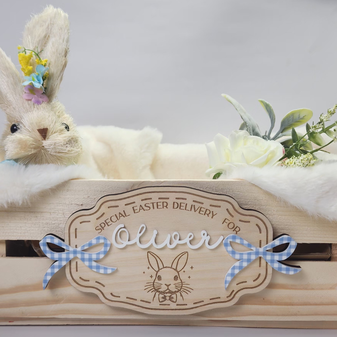 Custom Easter Crate Wood & Acrylic Signs