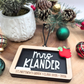 Custom Chalkboard Teacher Christmas Ornament - Personalized Wood & Acrylic Teacher's Gift