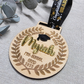 Custom Wood And Acrylic Graduation Medal Ornament