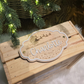 Personalized Christmas Crate Sign – Santa & Sleigh Special Christmas Eve Delivery
