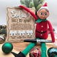 Personalized Elf Daily Report Board - Coquette Bow Design - Reusable Dry Erase Report Card