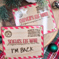 Custom Elf on the Shelf Message Board - Personalized North Pole Mail Dry Erase Memo Board