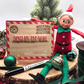 Custom Elf on the Shelf Message Board - Personalized North Pole Mail Dry Erase Memo Board